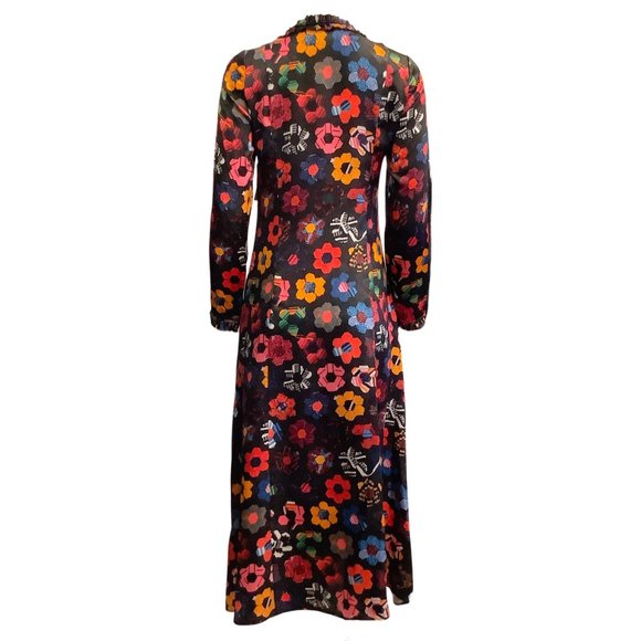 Jonathan Cohen Multicolor Graphic Printed Silk Casual Maxi Dress - Picture 3 of 4